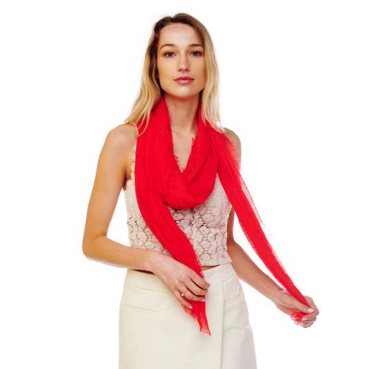 Solid Oblong Scarf - Vestidora's
