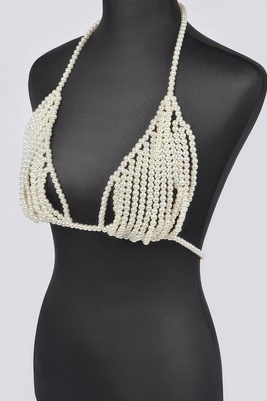 Faux Pearl Harness - Vestidora's