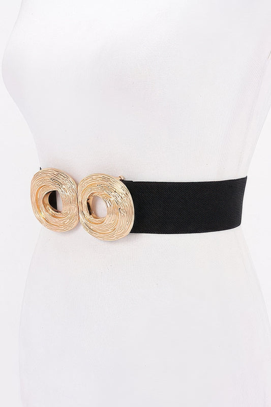 Metal Buckle Elastic Belt - Vestidora's