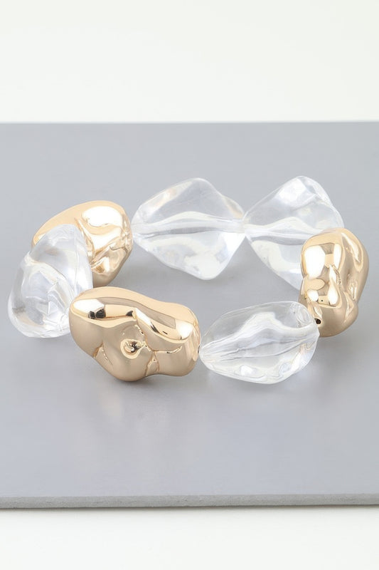 Abstract Stone Beaded Bracelet - Vestidora's