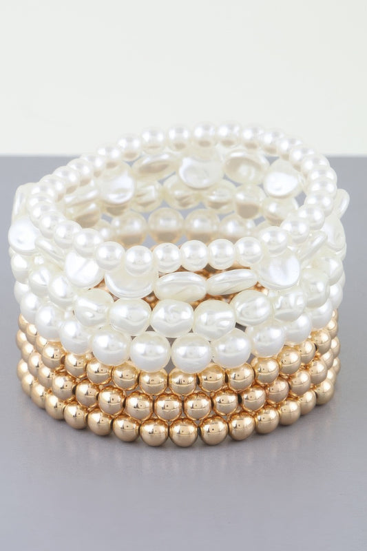 Multi Stone Beaded Bracelet - Vestidora's
