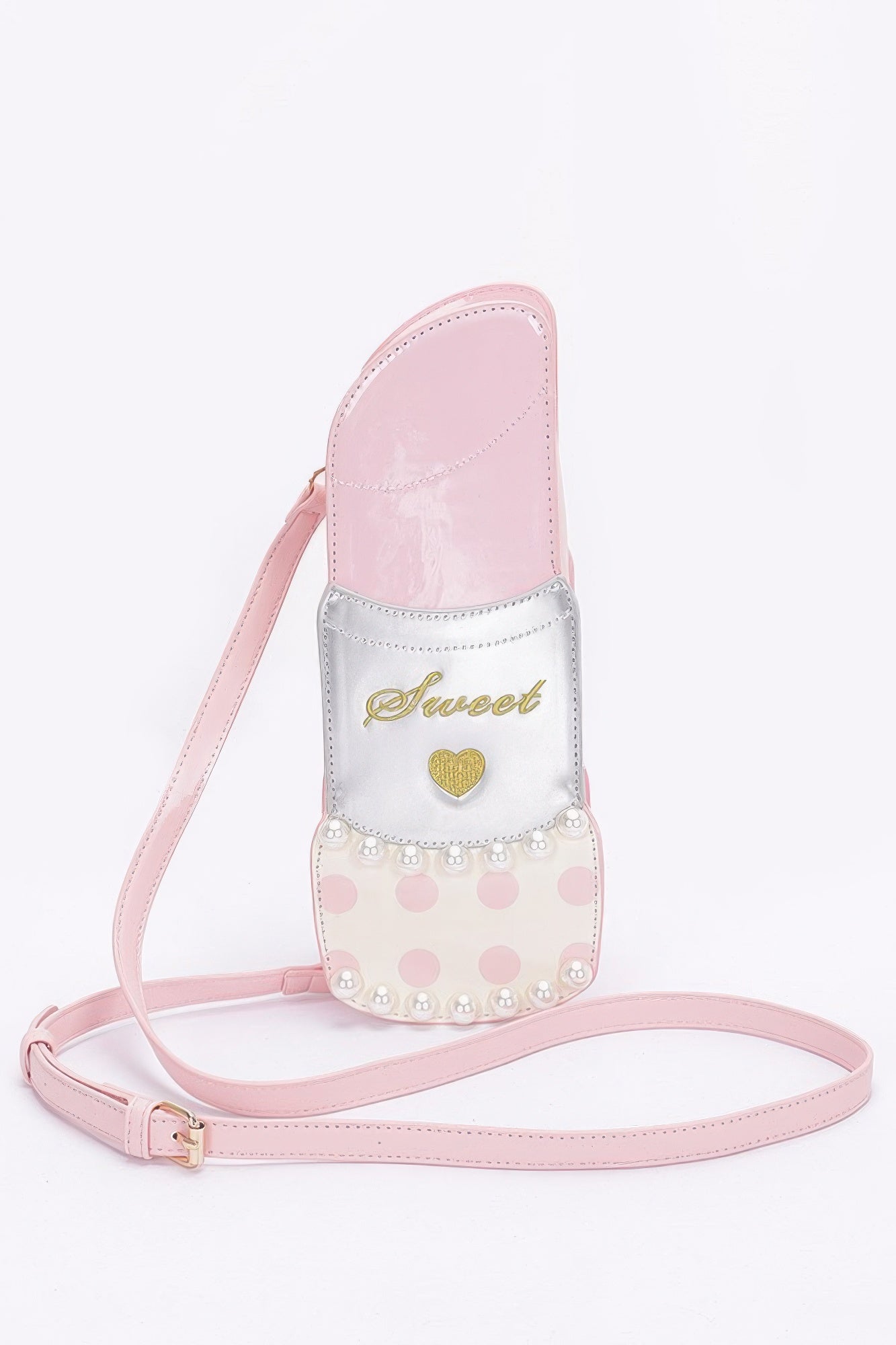 Faux Leather Lipstick Novelty Bag - Vestidora's