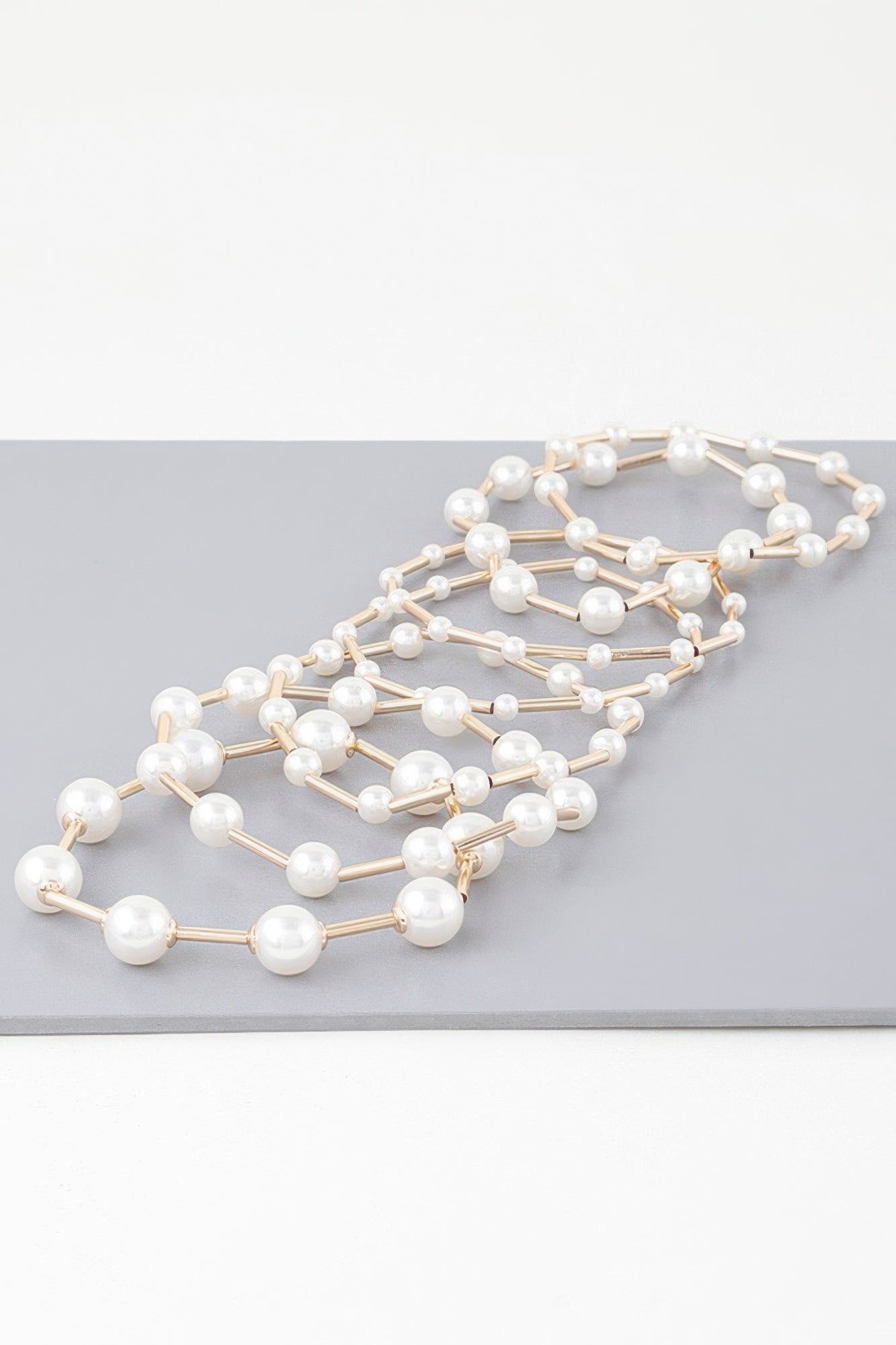 Multi Pearl Wire Bracelet - Vestidora's