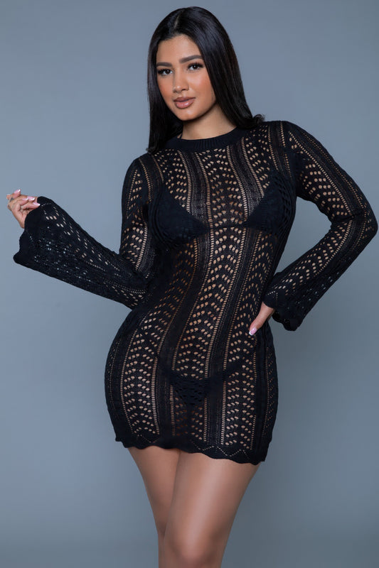 Kinsley Crochet Mini Dress - Vestidora's