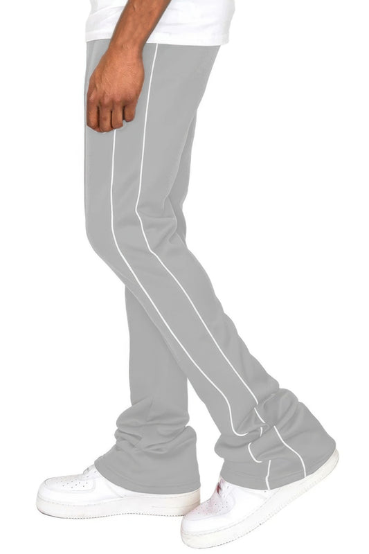 Mens Side Pipe Stacked Flare Pants - Vestidora's