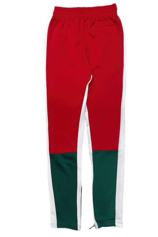 Mexico Print Color Block Track Pants - Vestidora's