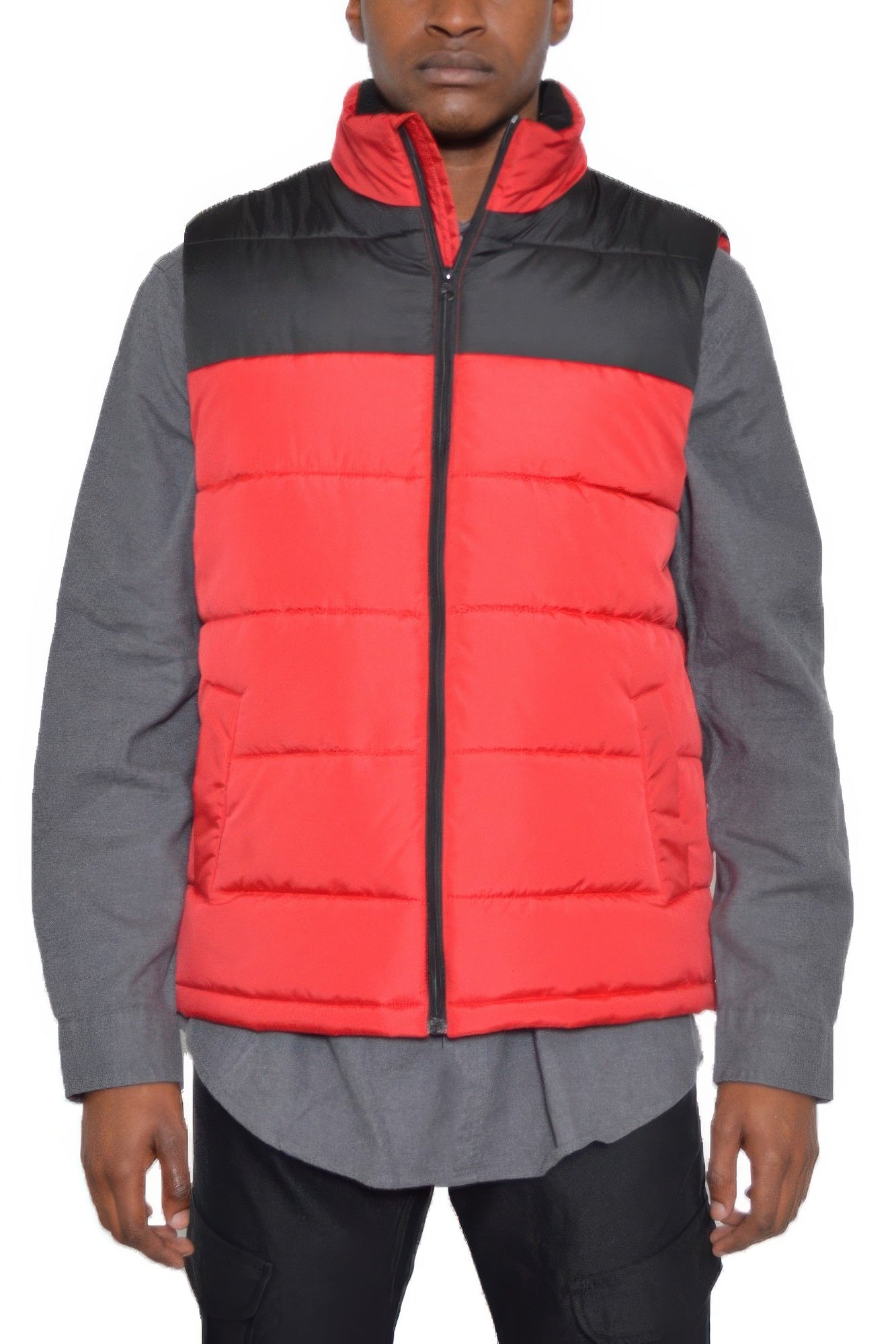 Padded Winter Two Tone Vest - Vestidora's