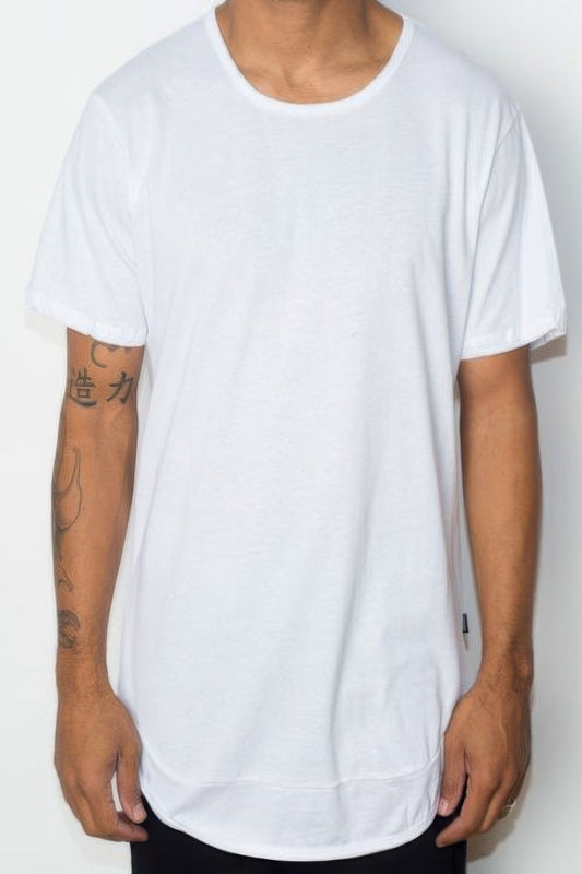 White Seam Elongate Tee - Vestidora's