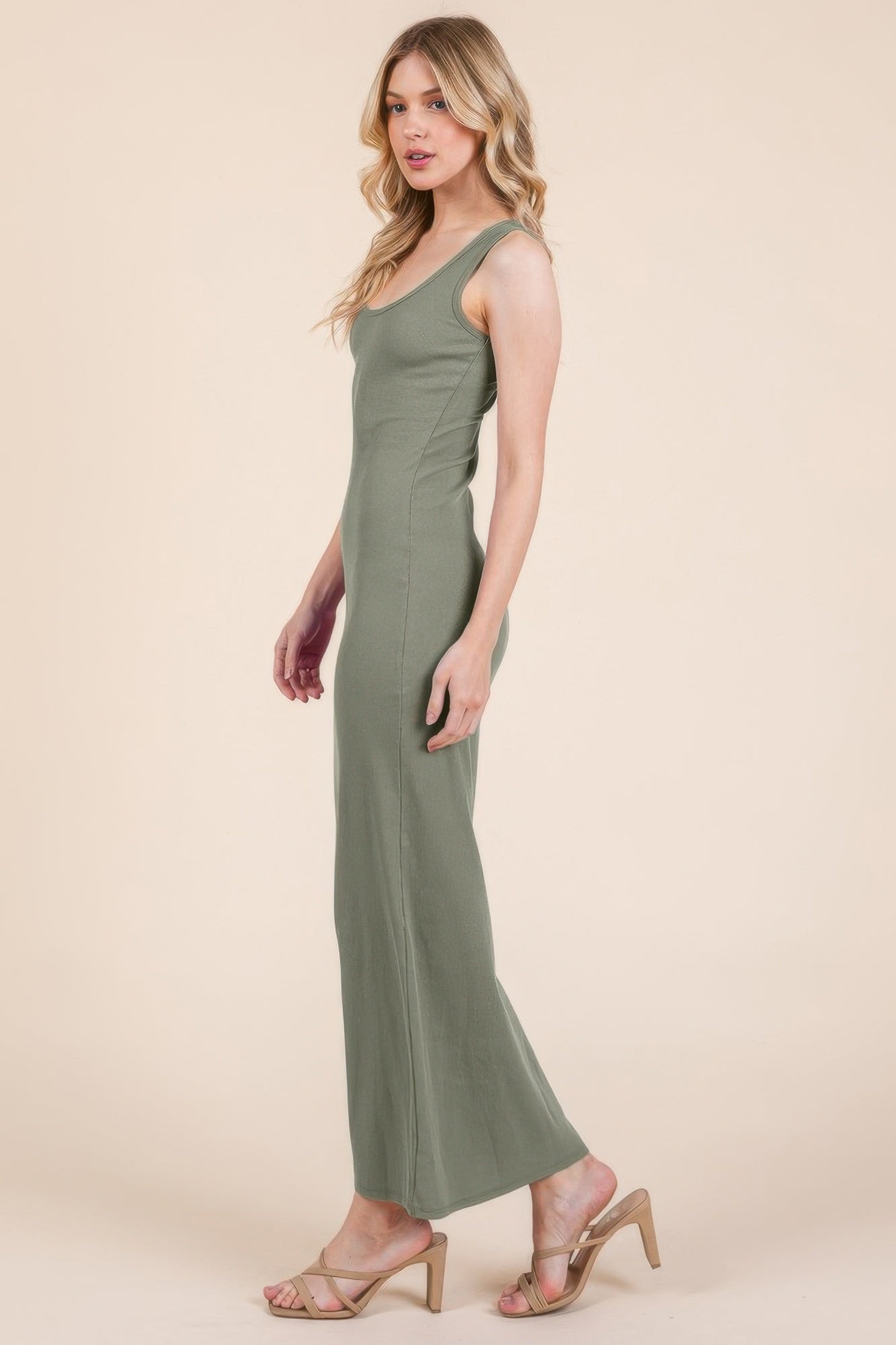 Sleeveless Rib Maxi Dress - Vestidora's